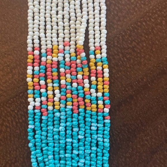 Multicolor Beaded Necklace/ 16”-18” - Picture 9 of 10